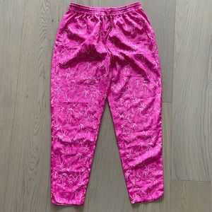 C. Wonder Pink palm tree print lounge pants, small